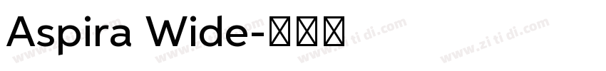 Aspira Wide字体转换